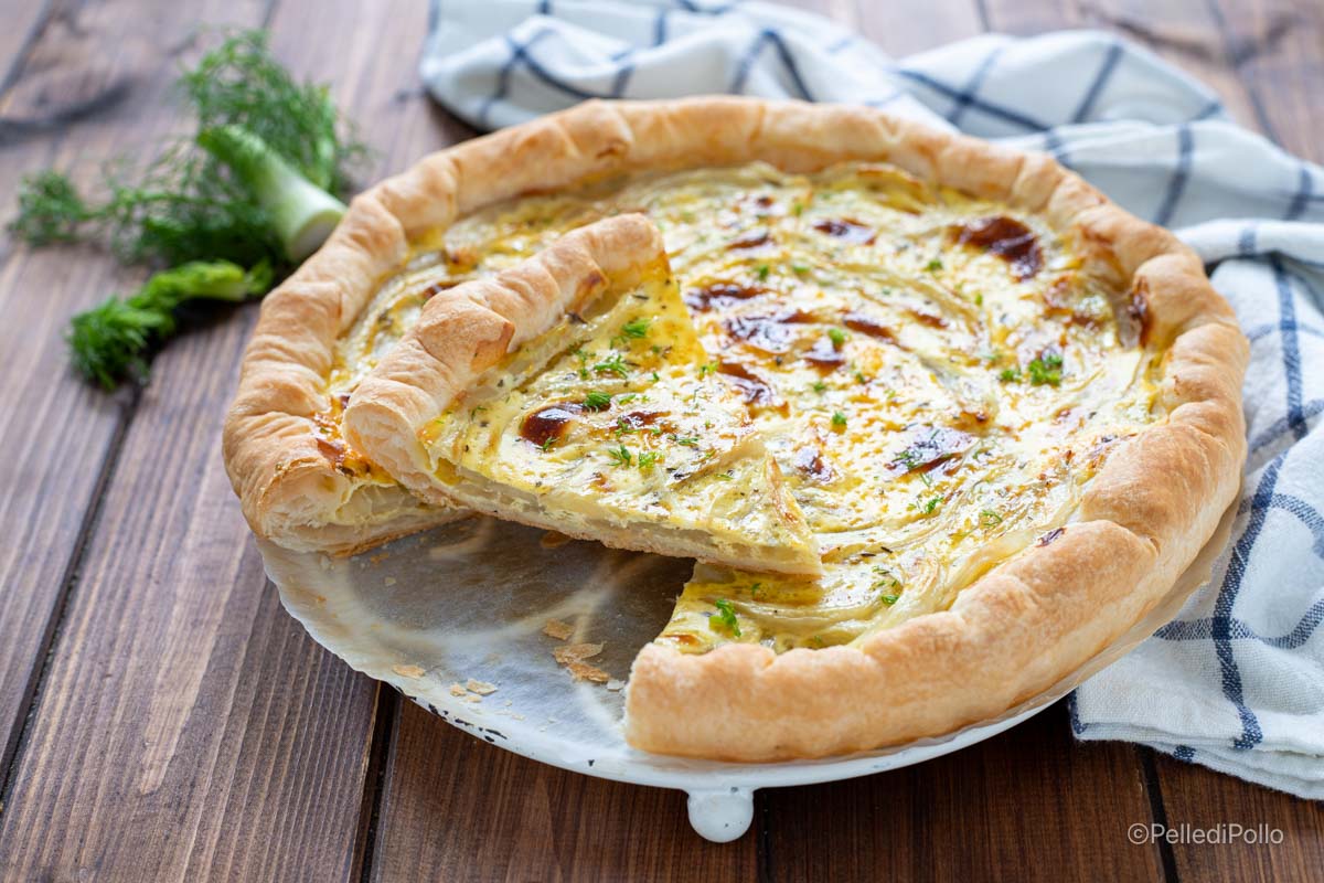 torta di sfoglia ai finocchi
