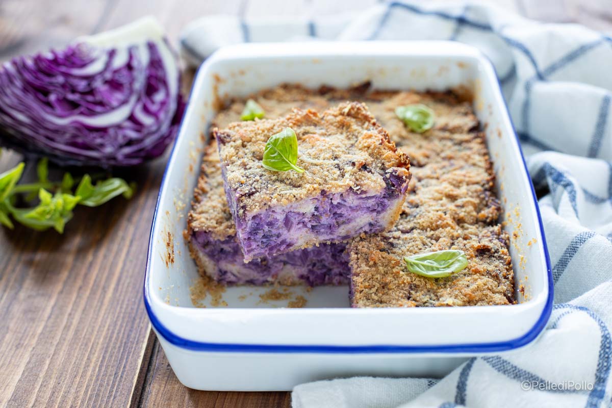 tortino di cavolo viola