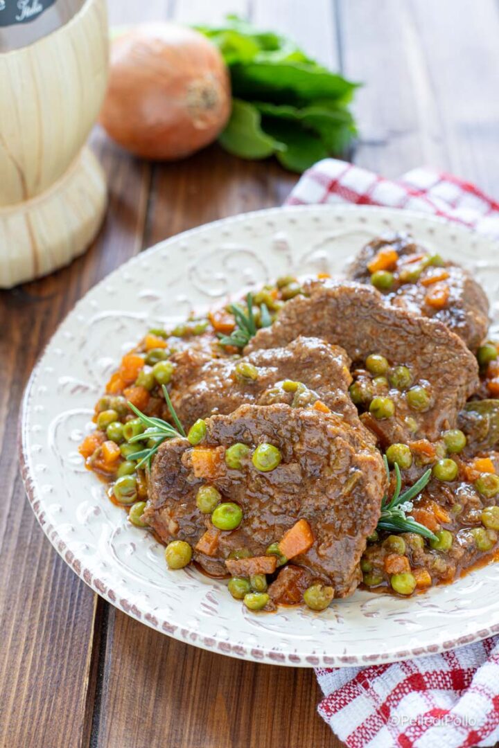 stufato di manzo con piselli