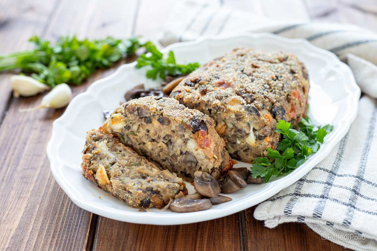 polpettone di funghi vegetariano