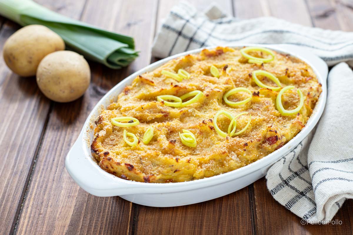 sformato di patate e porri