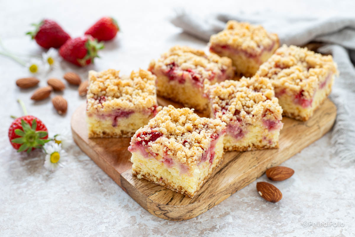 torta crumble alle fragole