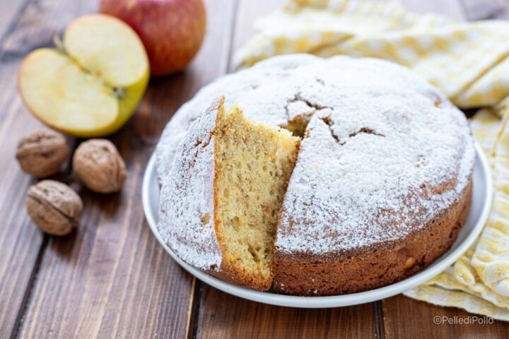 torta di mele e banane