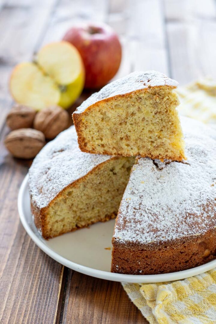 torta di mele banane e noci