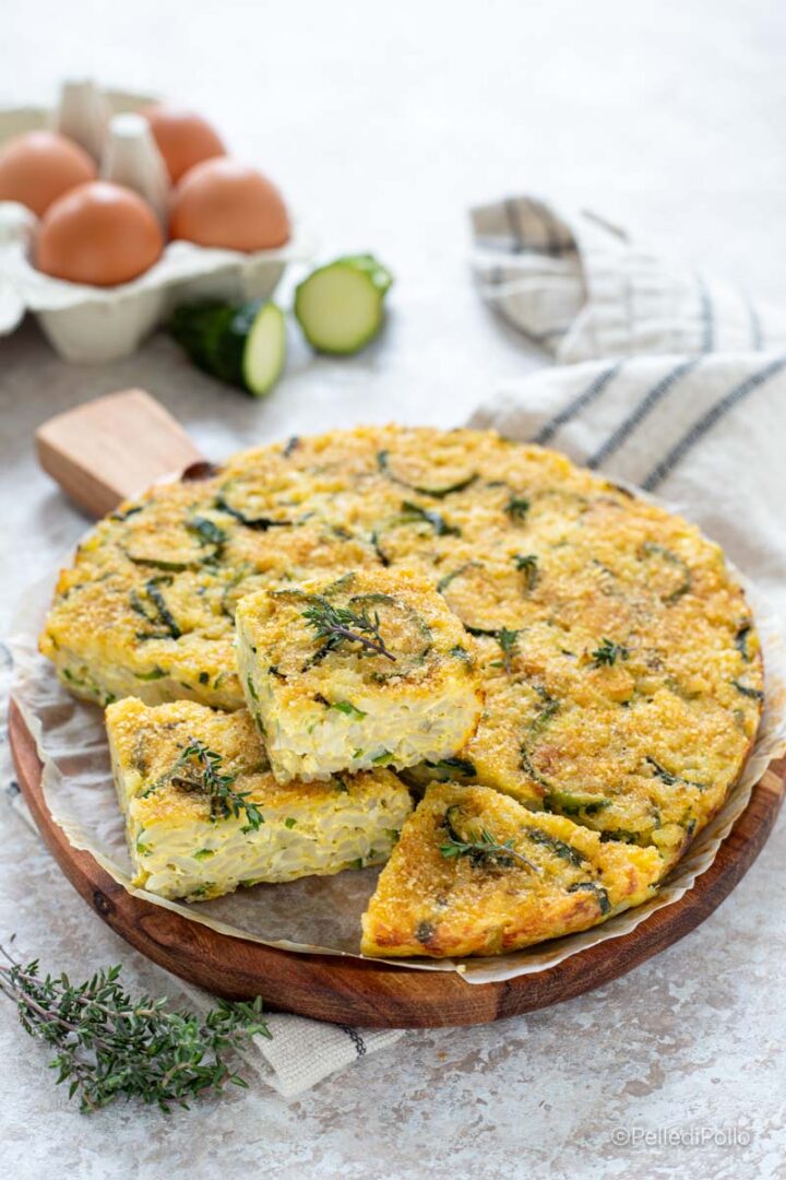 tortino di zucchine e riso