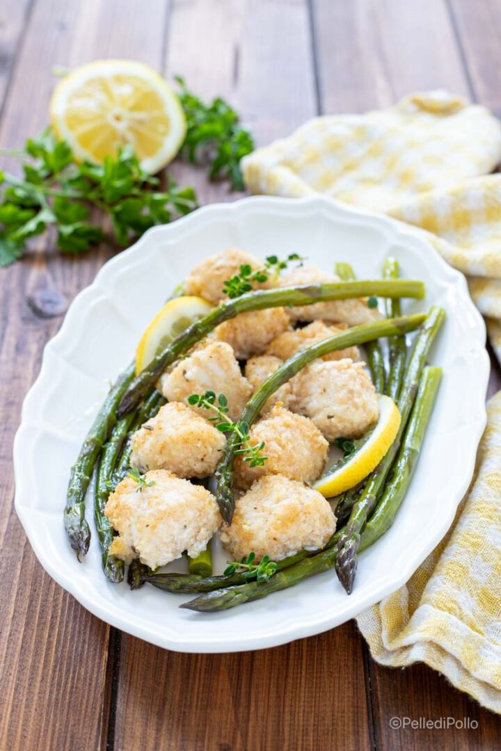 rana pescatrice agli asparagi