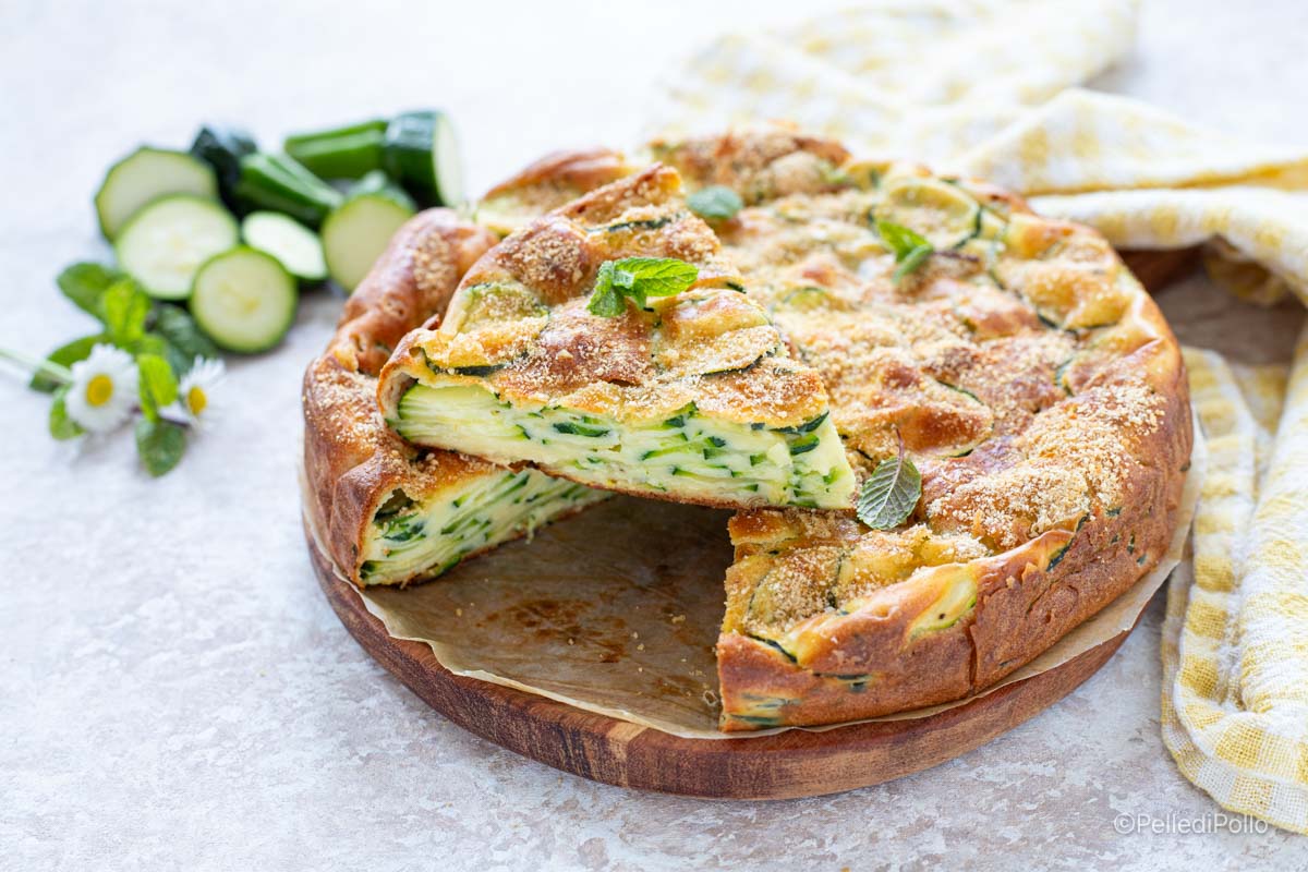 Torta invisibile alle zucchine - Ricetta facile, leggera e gustosa