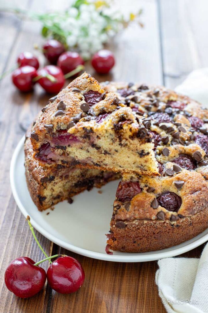 torta cioccolato e ciliegie