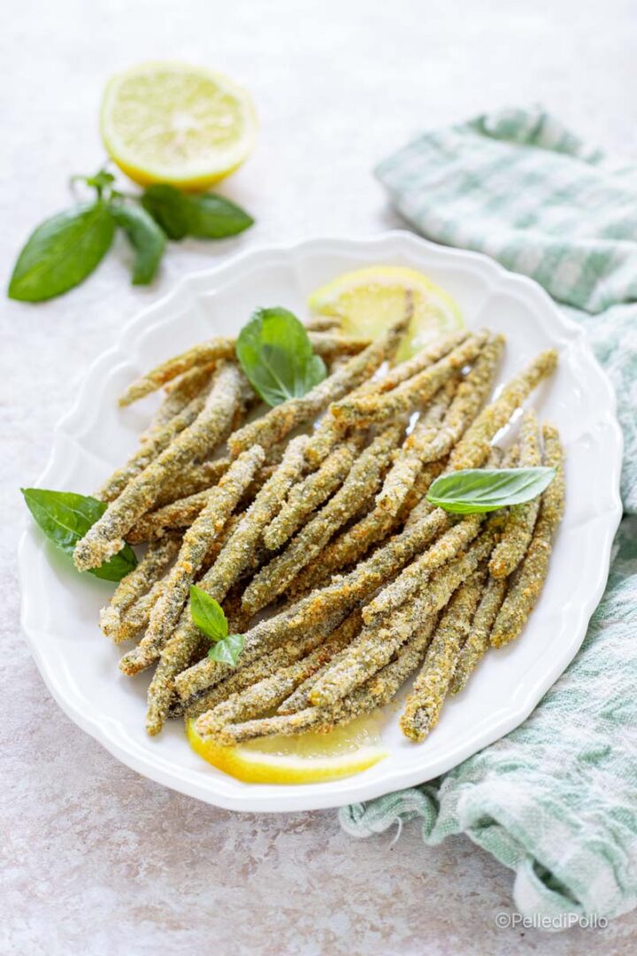 fagiolini impanati al forno