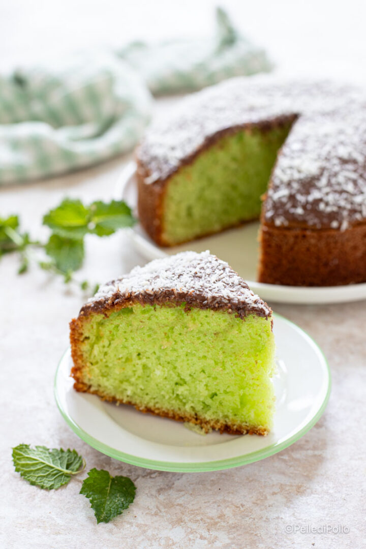 torta cocco e menta soffice