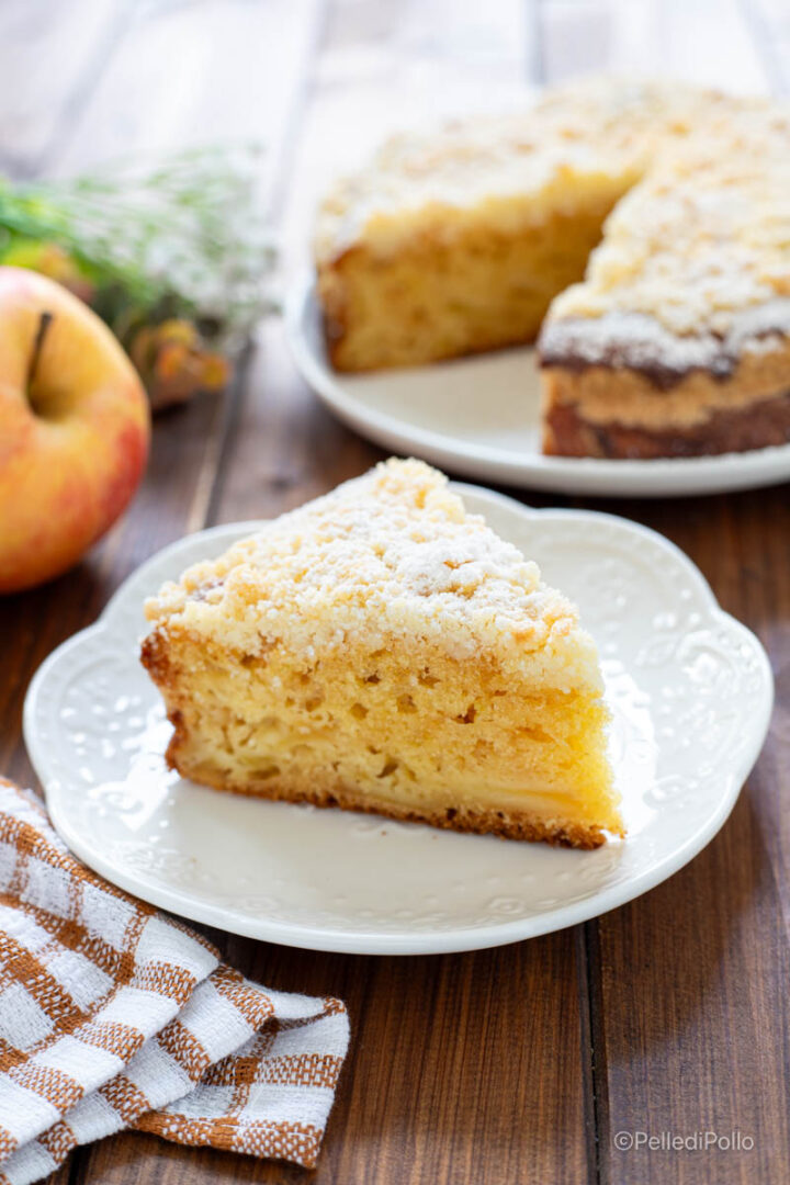 torta di mele soffice con crumble croccante