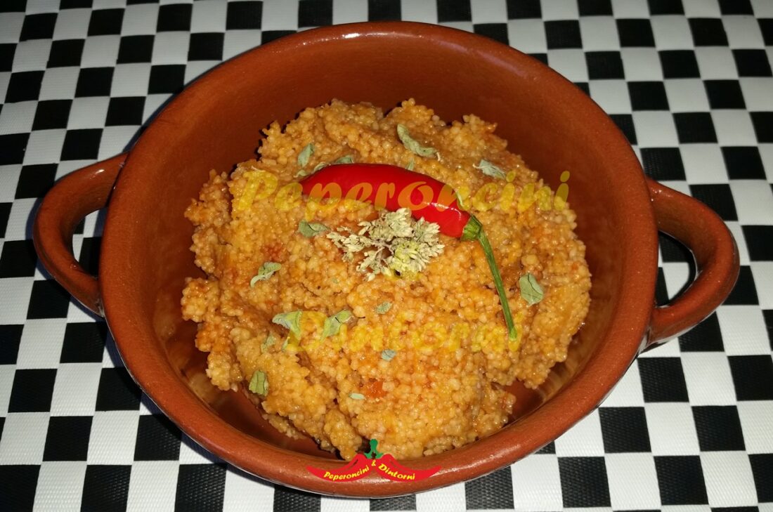 Cuscus al pesce, peperoncino e origano