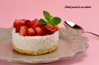mini cheesecake light alle fragole