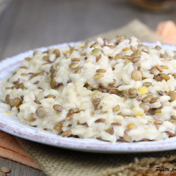 risotto con lenticchie