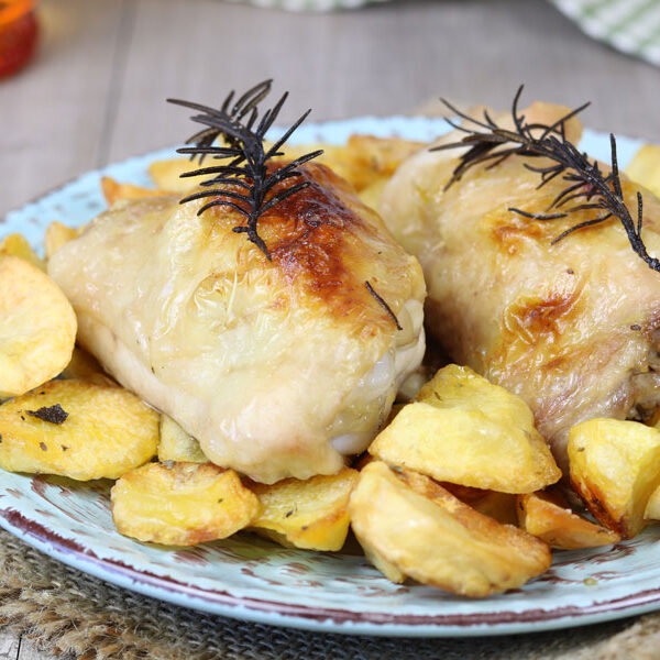 sovracosce di pollo al forno con patate