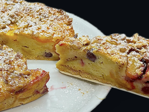 TORTA DI FRUTTA E PANE RAFFERMO