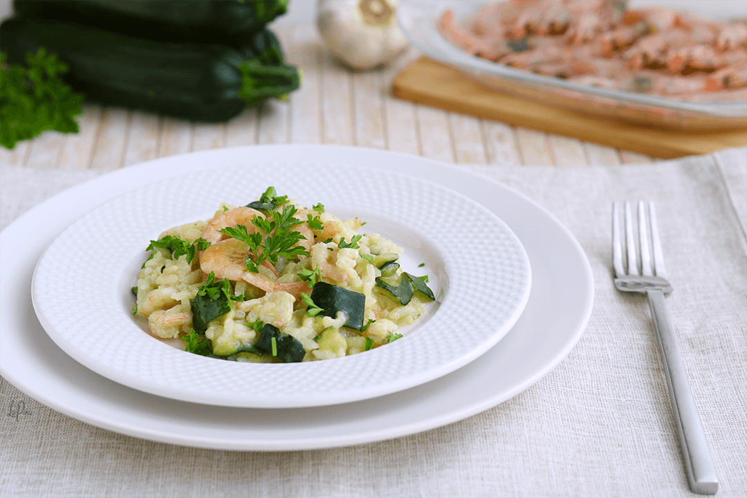 Risotto gamberetti e zucchine | l'aPina in cucina
