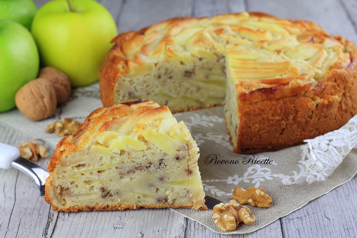 Torta Di Mele Con Noci E Cannella Soffice Golosa E Profumata