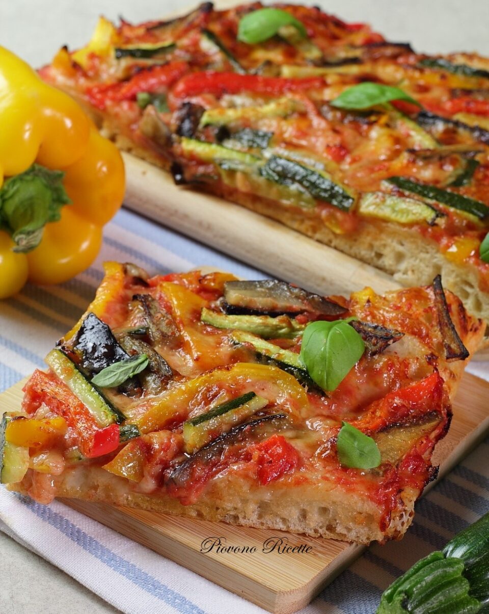 pizza con verdure