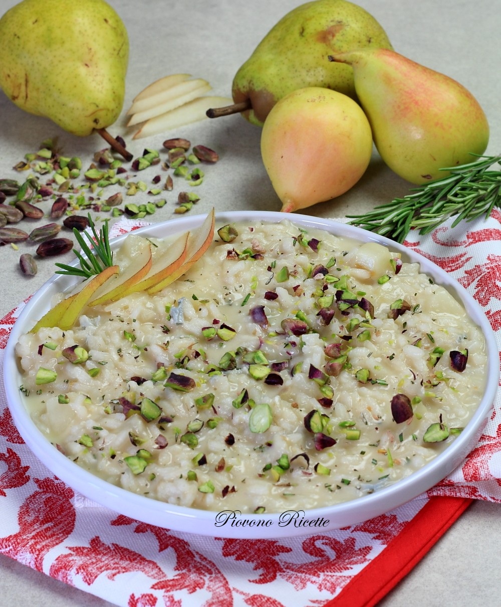 risotto con pere gorgonzola