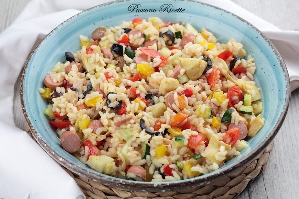 insalata di riso arcobaleno