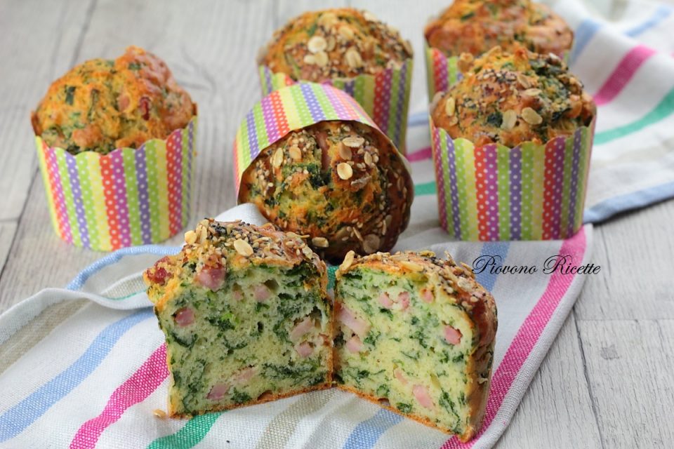 muffin agli spinaci