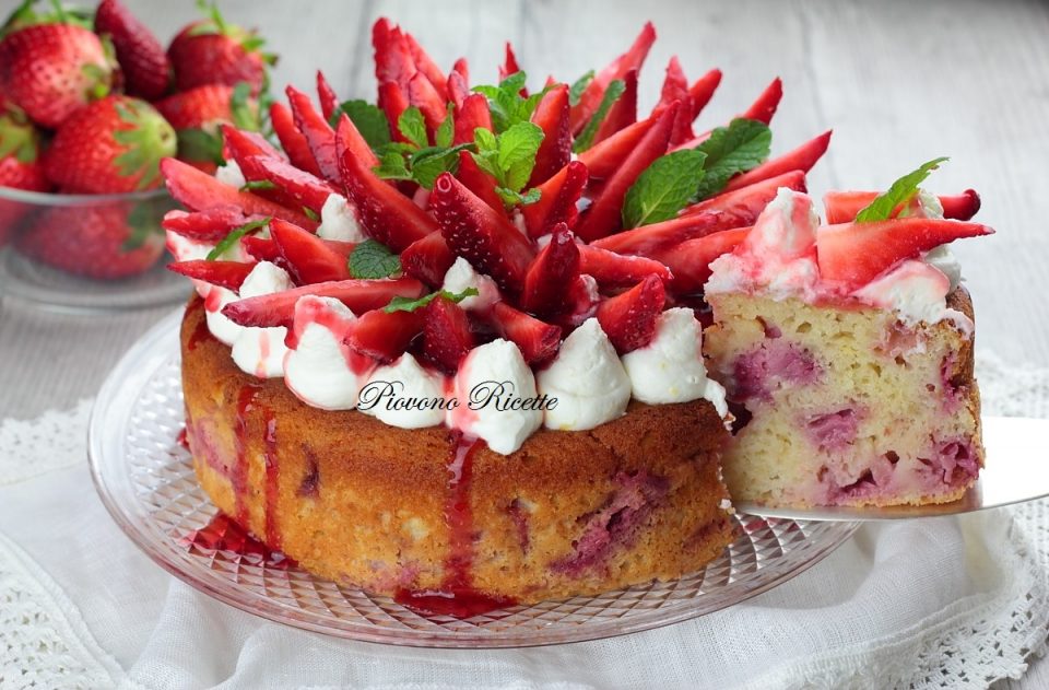 torta di fragole e ricotta