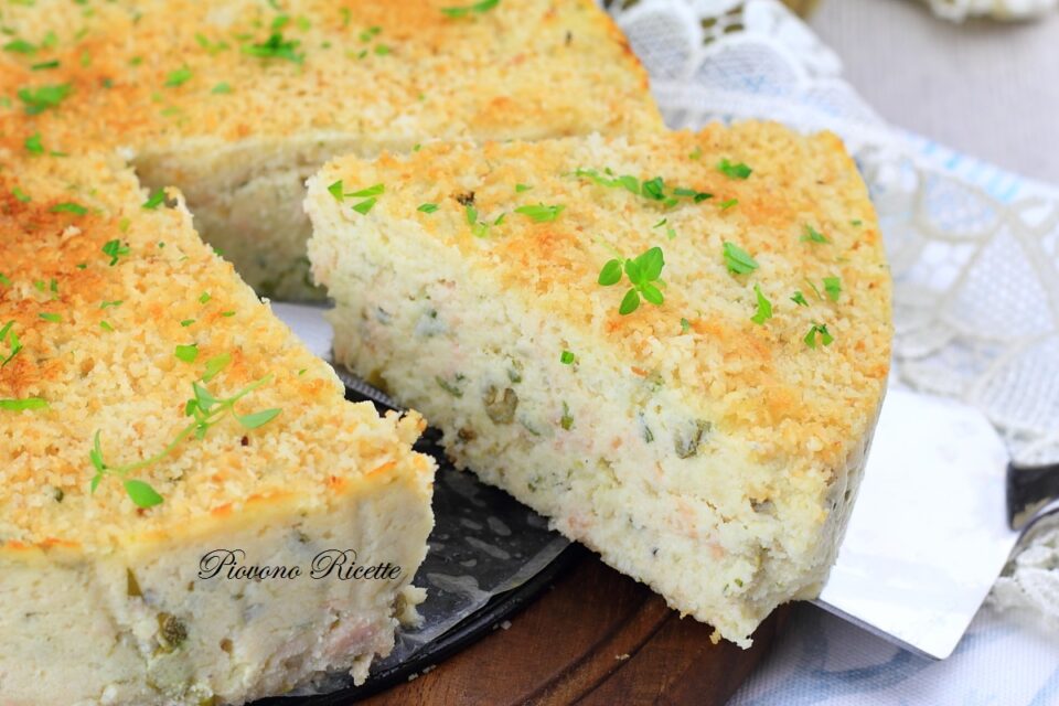 torta di patate con tonno