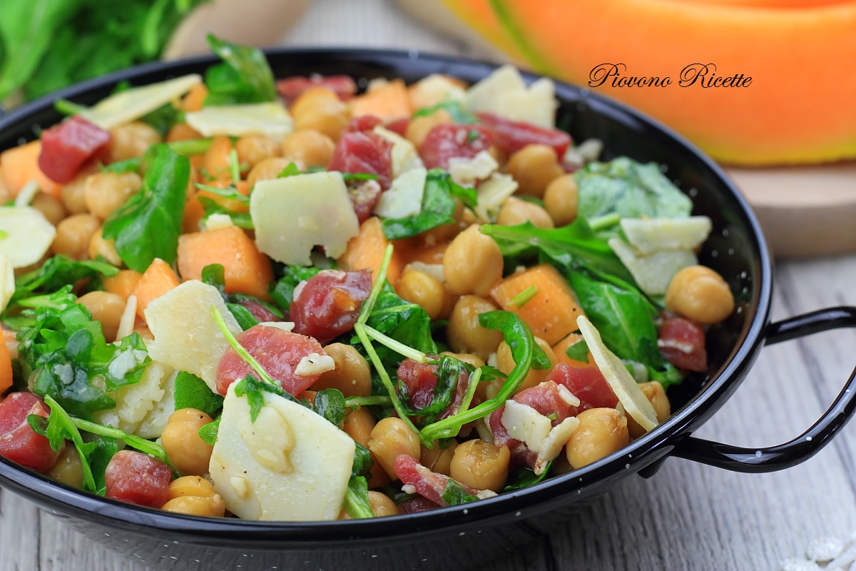insalata di ceci con rucola