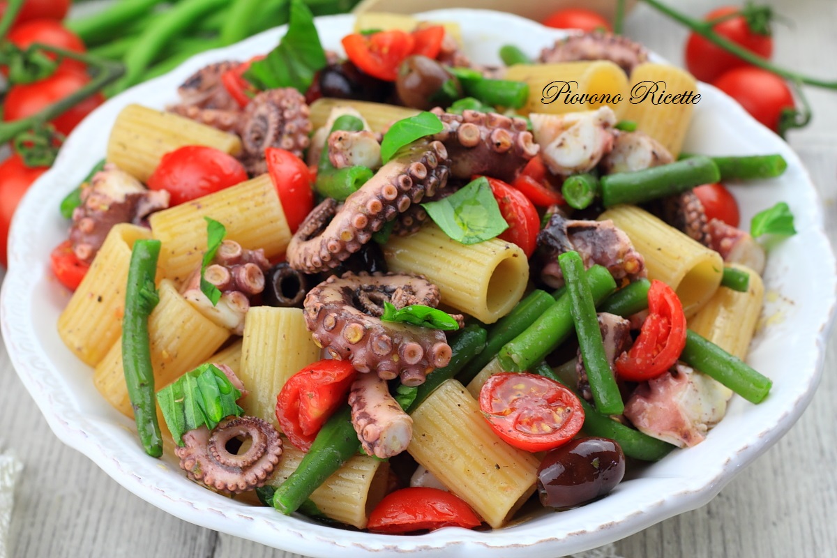 pasta fredda con polpo