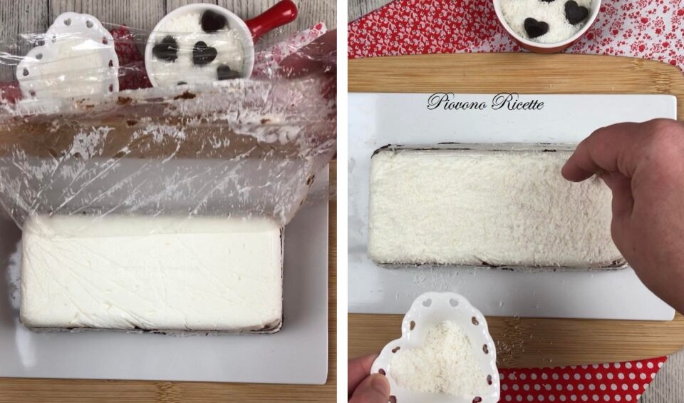 semifreddo de coco y Nutella