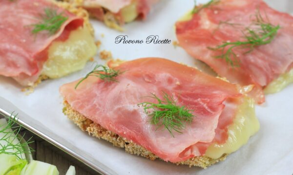 Cotolette di finocchi con prosciutto e formaggio