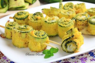involtini di zucchine gratinati