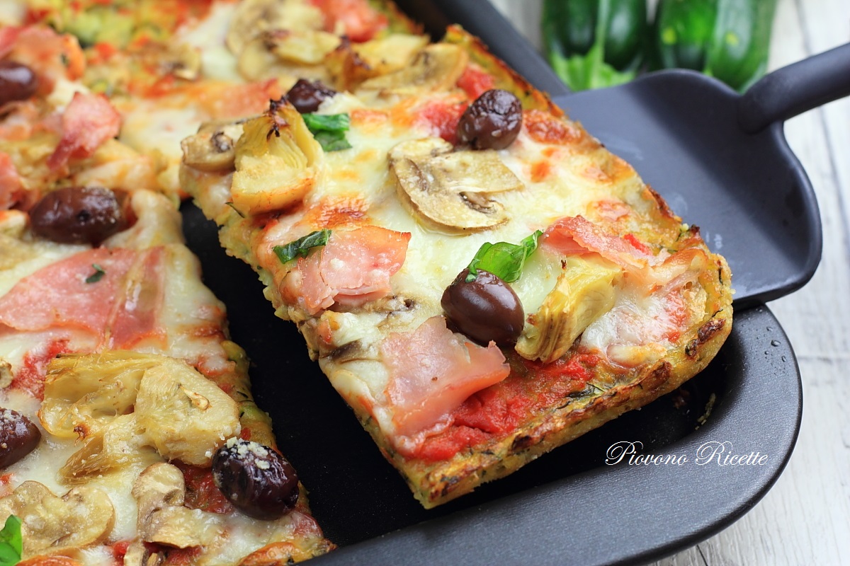 pizza di zucchine capricciosa
