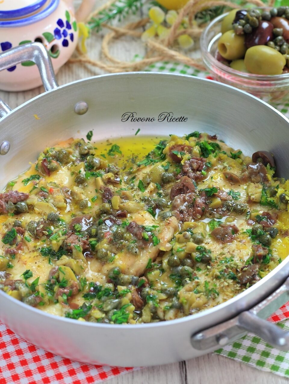 scaloppine di pollo alle olive