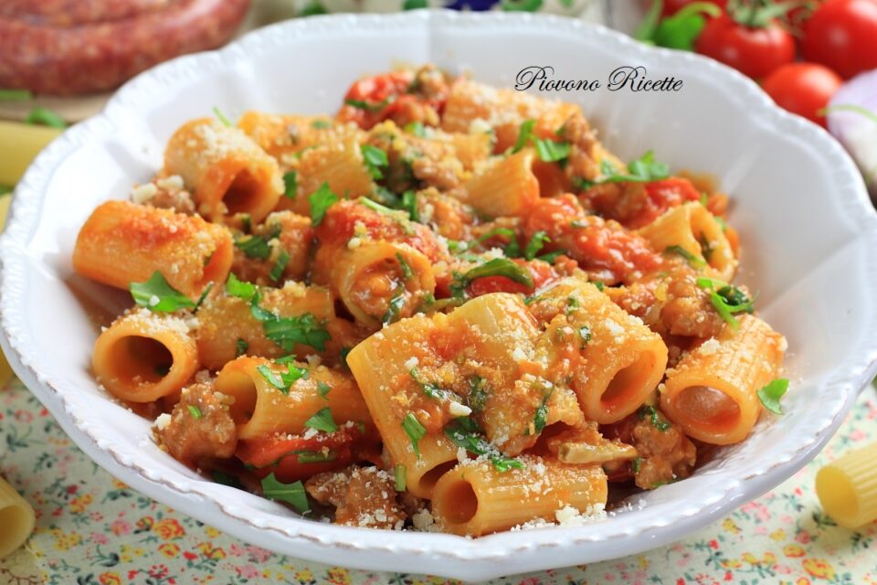 pasta con salsiccia e gorgonzola