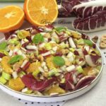 insalata con radicchio porro e arance