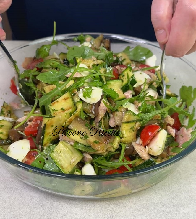 insalata con verdure grigliate
