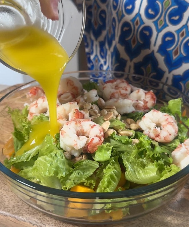insalata di gamberi esotica