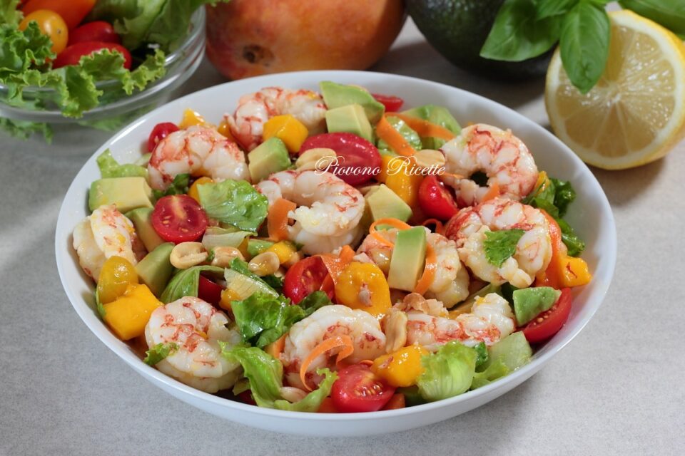 insalata di gamberi esotica