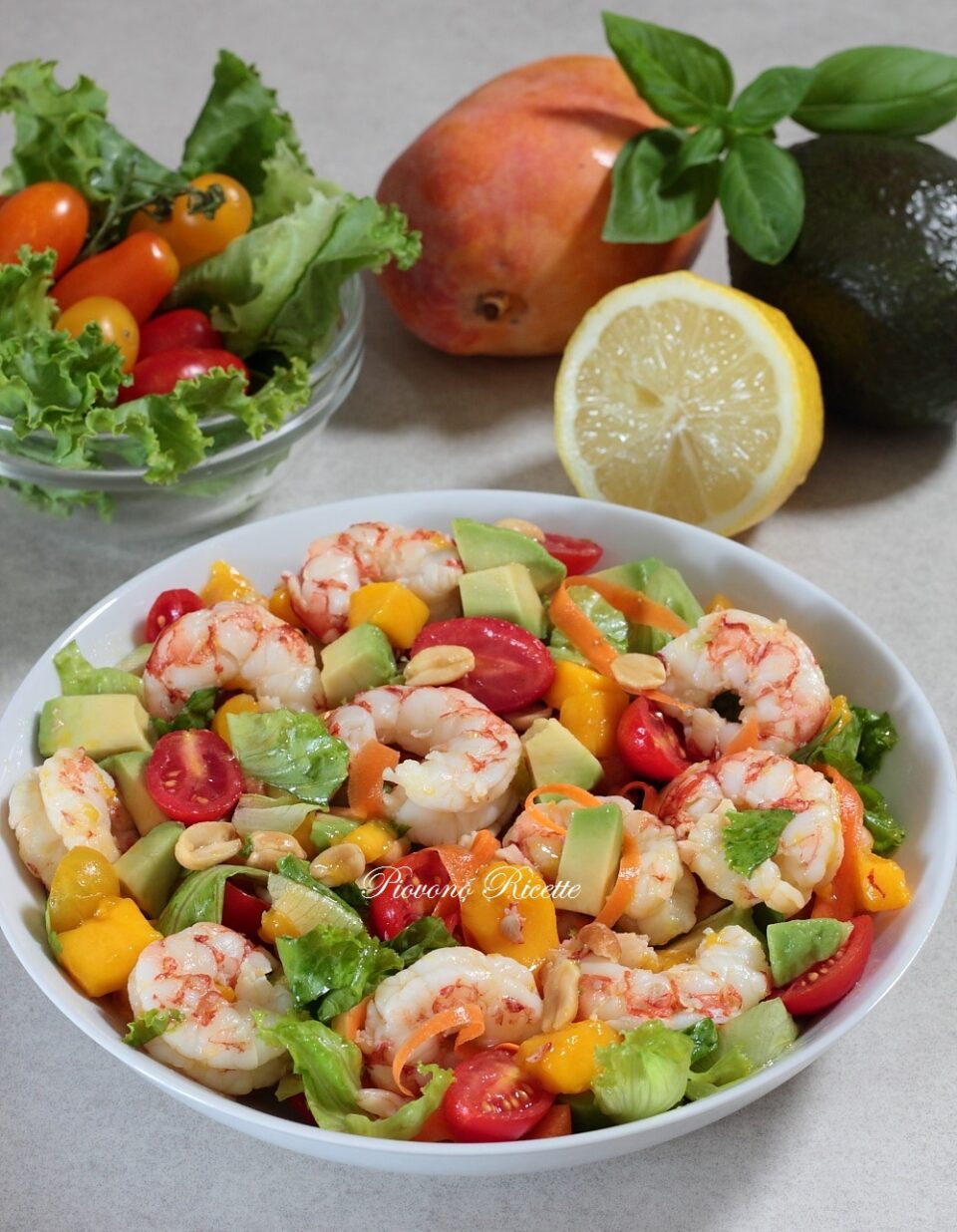 insalata di gamberi esotica