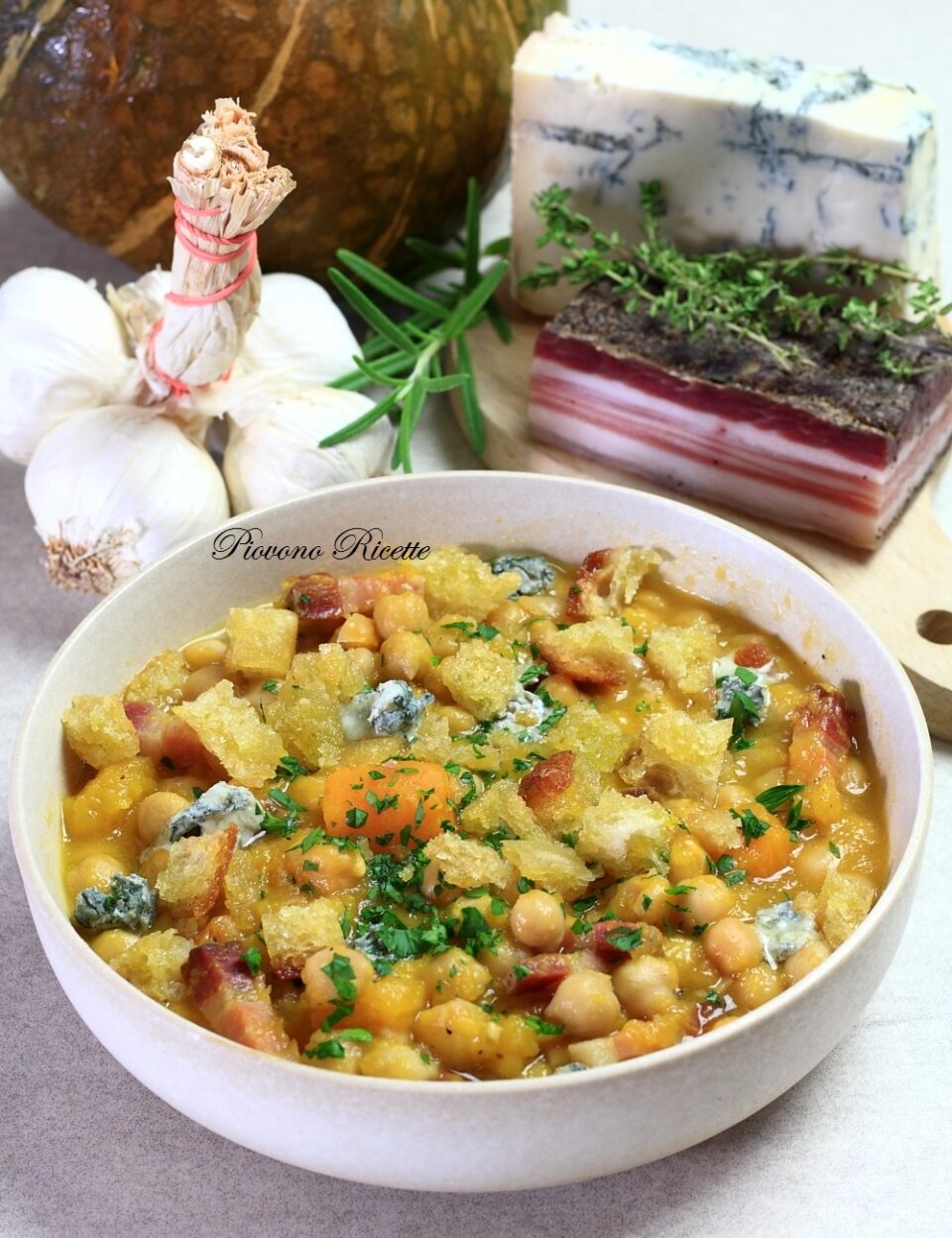 zuppa di ceci e zucca
