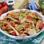 insalata con arista e kiwi