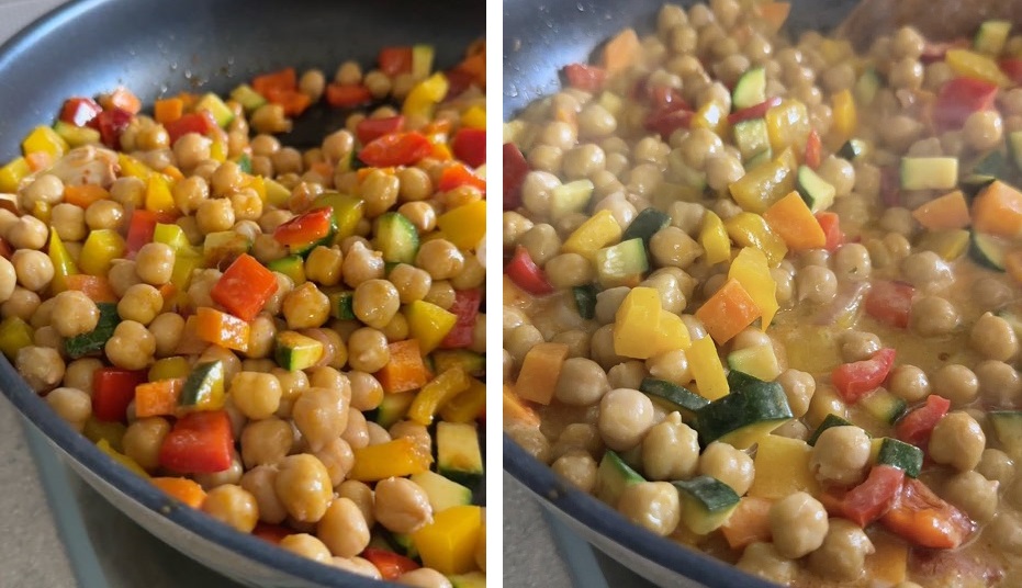 curry di ceci e verdure