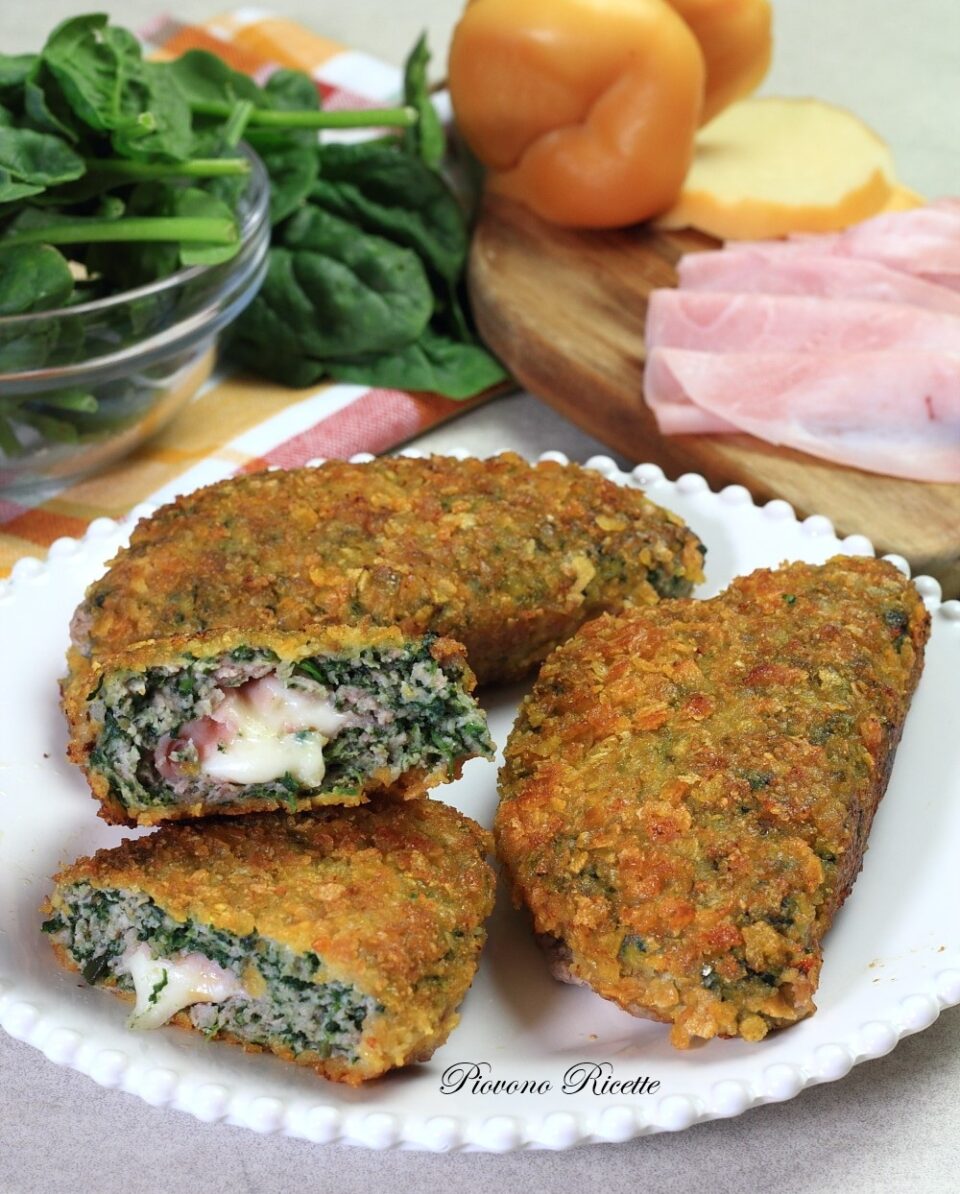 panzerotti di carne e spinaci