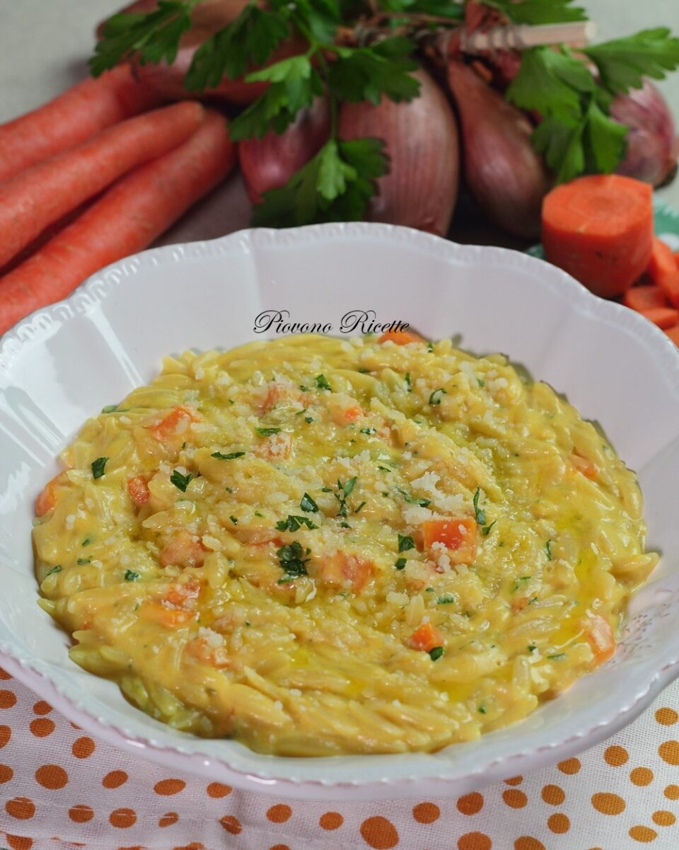 pastina al latte e carote