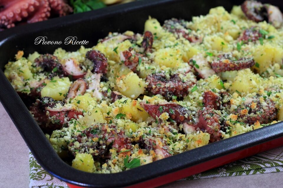 polpo e patate gratinati