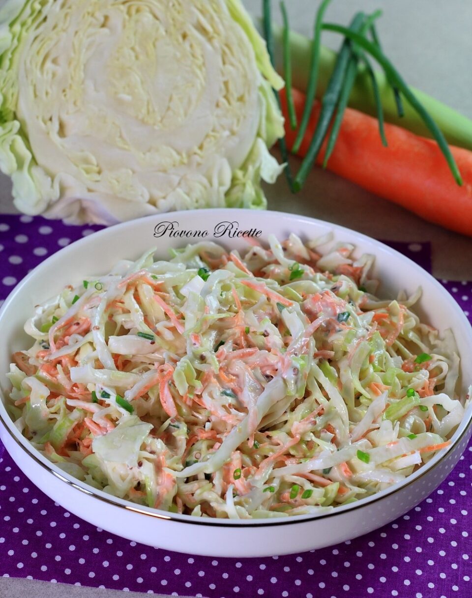insalata di cavolo cappuccio e carote