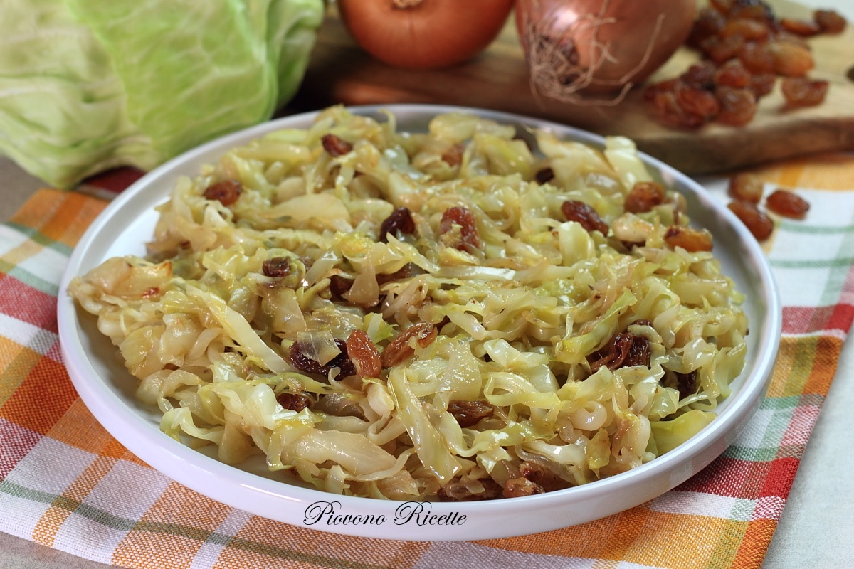 cavolo cappuccio in agrodolce