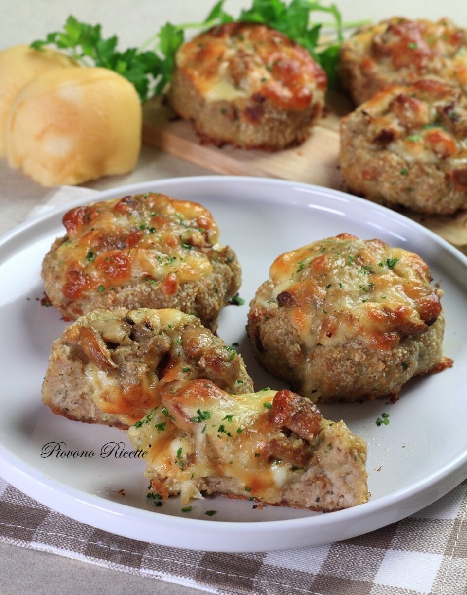medaglioni di carne con funghi